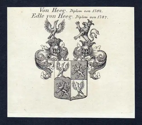 Von Heeg. Edle von Heeg - Heeg Niederlande Wappen Adel coat of arms heraldry Heraldik