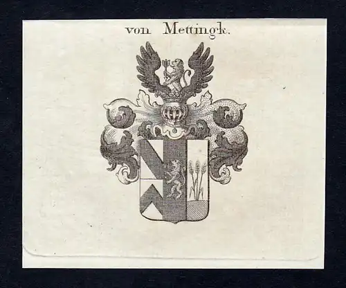 Von Mettingk - Mettingk Wappen Adel coat of arms heraldry Heraldik