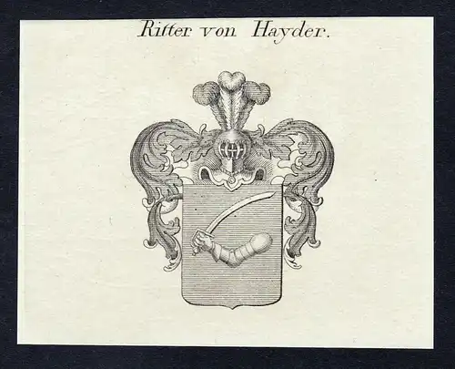 Ritter von Hayder - Hayder Heider Haider Wappen Adel coat of arms heraldry Heraldik