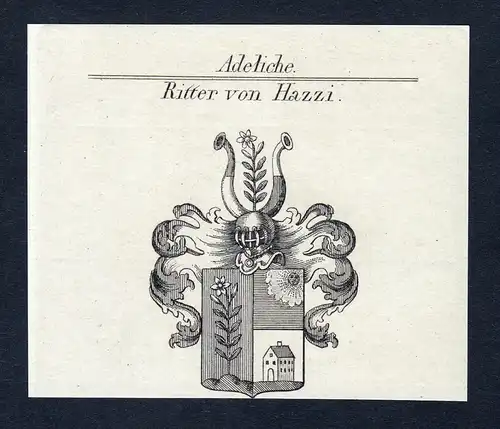 Ritter von Hazzi - Joseph Hazzi Abendsberg Wappen Adel coat of arms heraldry Heraldik