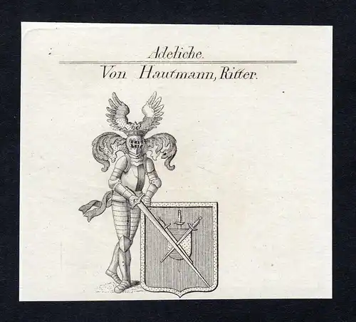 Von Hautmann, Ritter - Hautmann Wappen Adel coat of arms heraldry Heraldik
