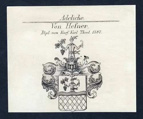 Von Hefner - Hefner Karl Theodor Wappen Adel coat of arms heraldry Heraldik