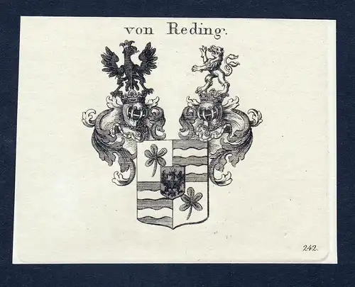 Von Reding - Alois Josef Reding Wappen Adel coat of arms heraldry Heraldik