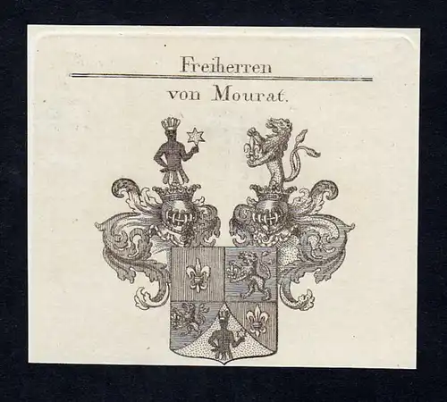 Von Mourat - Mourat Murat Wappen Adel coat of arms heraldry Heraldik