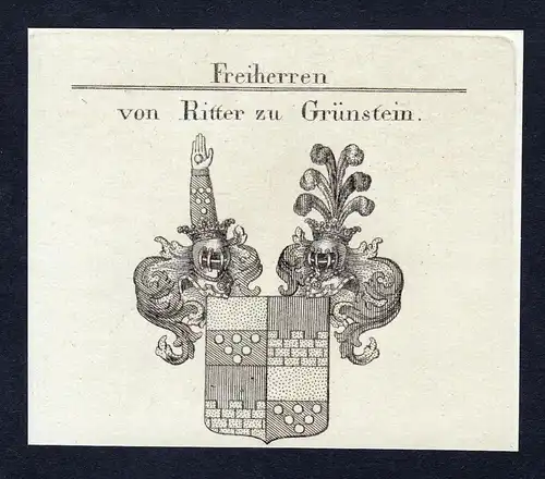 Von Ritter zu Grünstein - Otto Grünstein Wappen Adel coat of arms heraldry Heraldik