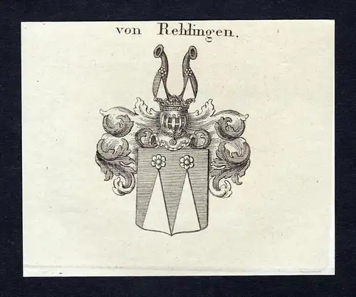Von Rehlingen - Rechlinger Rehlingen Rehling Wappen Adel coat of arms heraldry Heraldik