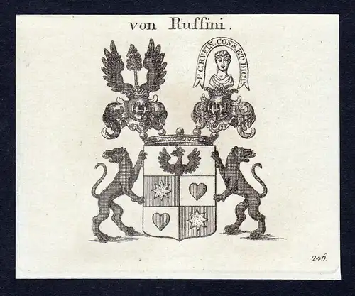 Von Ruffini - Johann Baptist Ruffini Wappen Adel coat of arms heraldry Heraldik