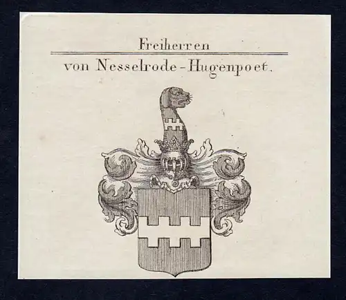 Von Nesselrode-Hugenpoet - Maximilian Friedrich Nesselrode-Hugenpoet Wappen Adel coat of arms heraldry Heraldi
