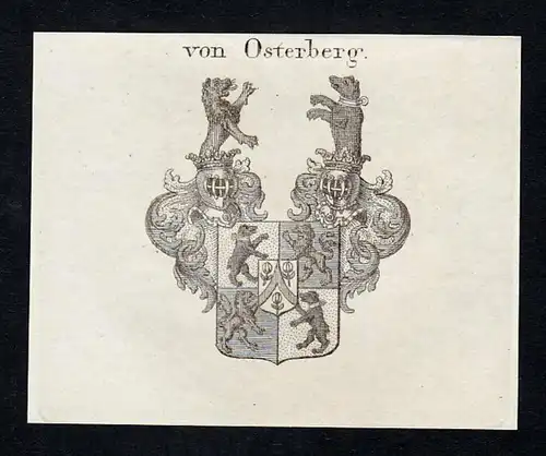 Von Osterberg- Osterberg Osterperg Böhmen Wappen Adel coat of arms heraldry Heraldik