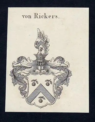 Von Rickers - Rickers Wappen Adel coat of arms heraldry Heraldik