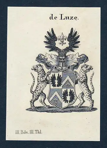 de Luze - Luze Frankreich France Wappen Adel coat of arms heraldry Heraldik