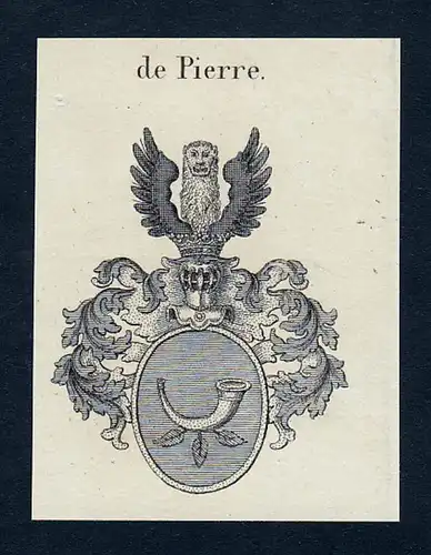 de Pierre - Pierre Frankreich Wappen Adel coat of arms heraldry Heraldik