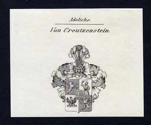 Von Creutzenstein- Czudnochowsky Kreuzenstein Wappen Adel coat of arms heraldry Heraldik