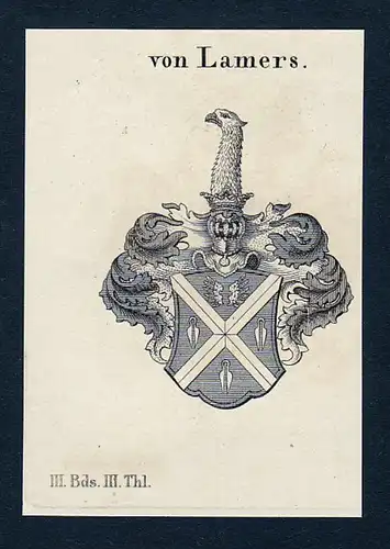 Von Lamers - Lamers Wappen Adel coat of arms heraldry Heraldik