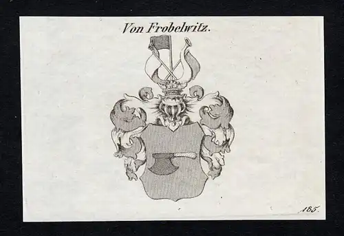 Von Frobelwitz. - Frobelwitz Wappen Adel coat of arms heraldry Heraldik