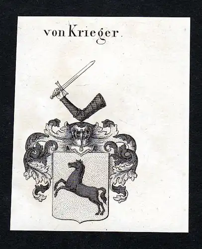 Von Krieger - Krieger Wappen Adel coat of arms heraldry Heraldik