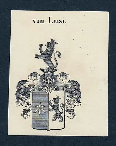 Von Lusi - Lusi Wappen Adel coat of arms heraldry Heraldik