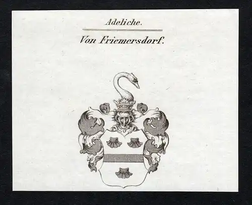 Von Friemersdorf - Friemersdorf Frimmersdorf Wappen Adel coat of arms heraldry Heraldik