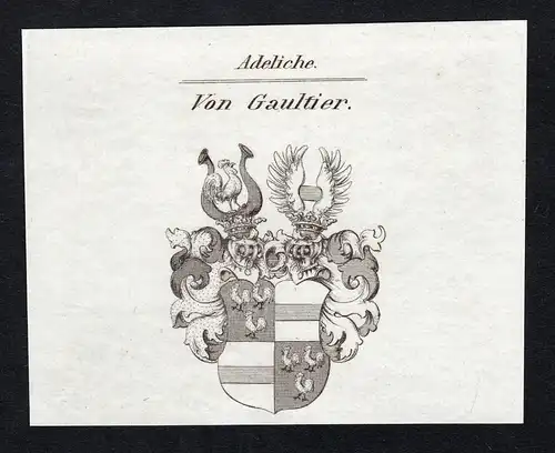 Von Gaultier - Freiherr Gaultier Wappen Adel coat of arms heraldry Heraldik