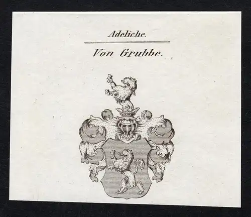 Von Grubbe - Grube Grubbe Wappen Adel coat of arms heraldry Heraldik