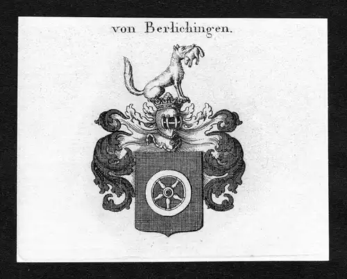 Von Berlichingen - Berlichingen Wappen Adel coat of arms Kupferstich  heraldry Heraldik