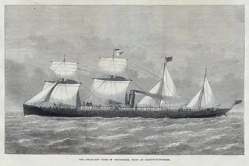 The steam ship duke of Devonshire, built at Barrow-in-Furness. / England / Barrow / Cumbria