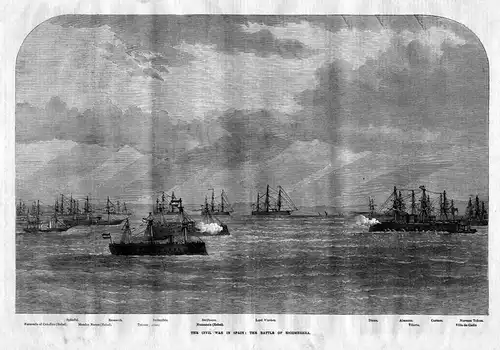 The civil war in Spain: the battle of Escombrera. / ships / Schiffe / Krieg / Spanien / Espana