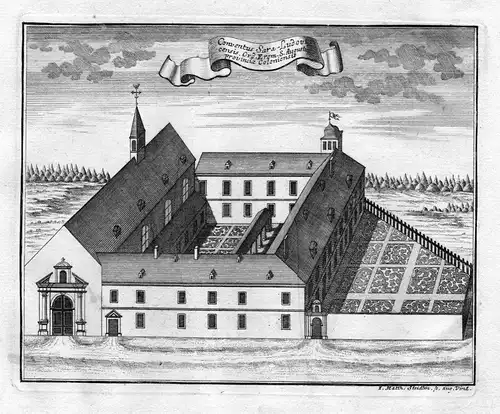 Conventus Sara-Ludovicensis - Saarlouis Saarland Sarrelouis Kloster Kupferstich