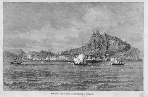 The civil war in Spain: bombardment of Alicante. / Spanien / Espana