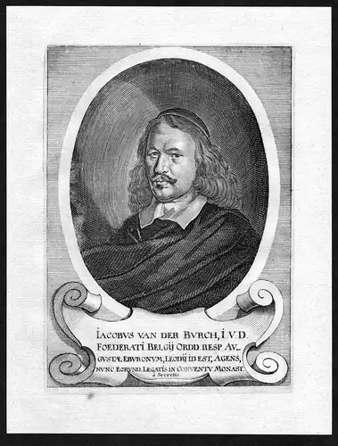 Iacobus van der Burch - Jacob van der Burgh Oranje Portrait Kupferstich
