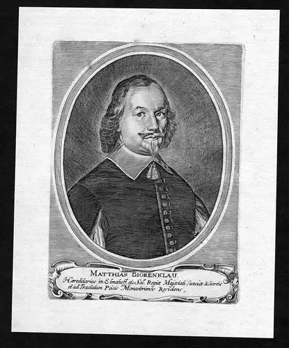 Matthias Biörenklau - Mathias Biörenclou (1607-1671) Sverige Sweden Schweden Schwedischer Gesandter beim Wes