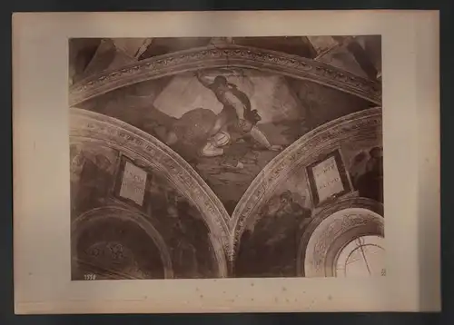 Roma - Palazzo Vaticano Cappella Sistina Dettaglio Soffitto David e Golia