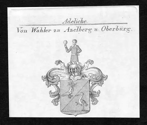 Von Wahler zu Azelberg u. Oberbürg - Wahler zu Azelberg und Oberbürg Oberbuerg Wappen Adel coat of arms Kupf