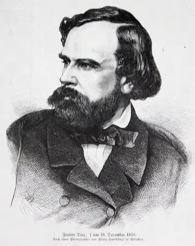 Feodor Diez, gestorben am 18. Dezember 1870.