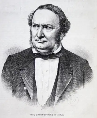 Georg Gottfried Gervinus, gestorben am 18. März.