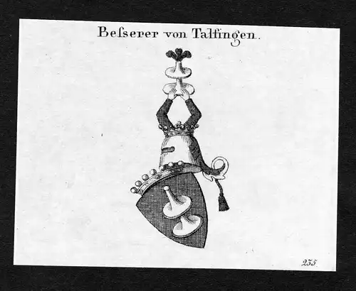 Besserer von Talfingen - Besserer von Thalfingen Wappen Adel coat of arms Kupferstich  heraldry Heraldik