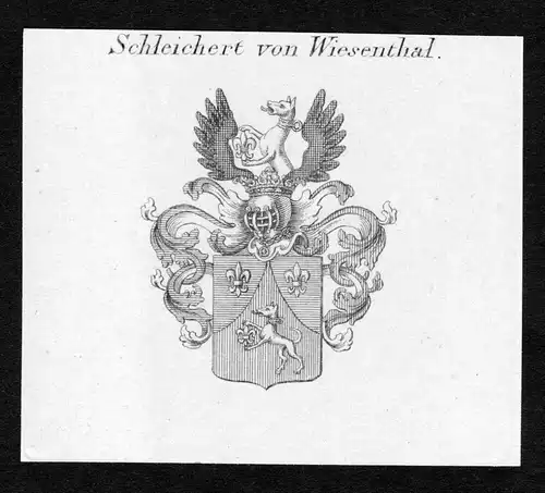 Schleichert von Wiesenthal - Schleichert von Wiesenthal Wappen Adel coat of arms Kupferstich  heraldry Heraldi