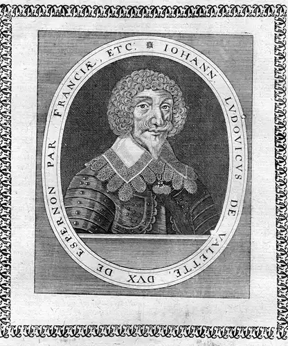 Iohann Ludovicus de Valette - Jean Louis de Nogaret de La Valette Portrait Kupferstich