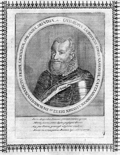 Guilielmus Ludovicus comes Nassauiae - Wilhelm Ludwig Nassau-Dillenburg Portrait Kupferstich