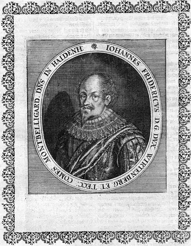 Iohannes Fridericus - Johann Friedrich Württemberg Portrait Kupferstich