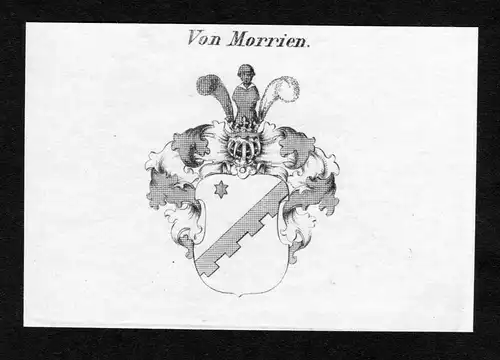 Von Morrien - Morrien Wappen Adel coat of arms Kupferstich  heraldry Heraldik