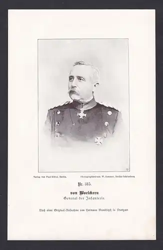 von Woelckern. General der Infanterie.