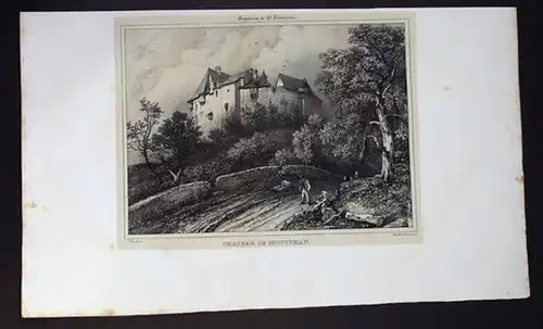 Saint-Pourcain-sur-Sioule Allier Lithographie lithograph