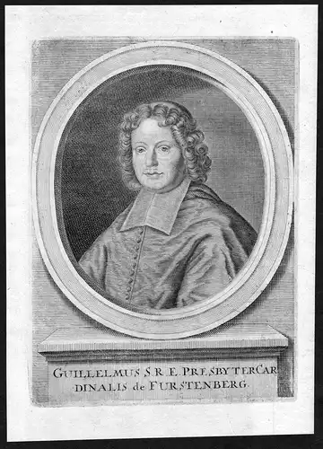 Guillelmus - Wilhelm von Fürstenberg Heiligenberg Portrait Kupferstich