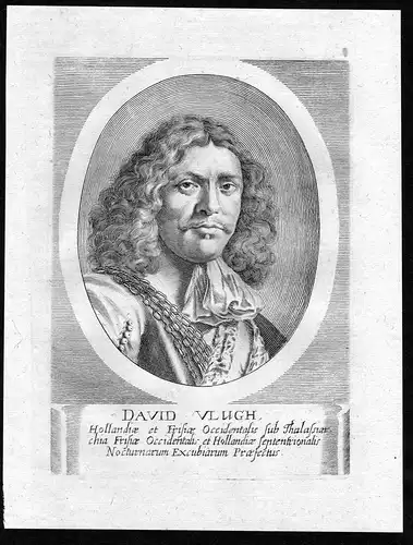 David Vlugh - David Vlugh (1611-1673) Dutch schout-bij-nacht soldier Portrait