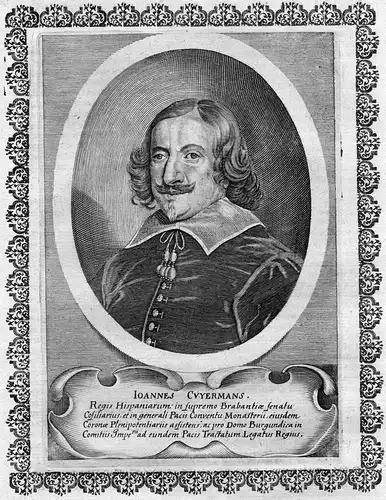 Ioannes Cuyermans - Johann Cuyermans Espana Brabant Portrait Kupferstich