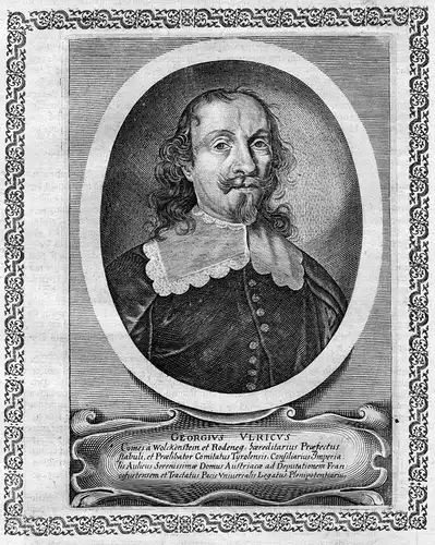 Georgius Ulricus - Georg Ulrich von Wolkenstein Rodenegg Portrait Kupferstich