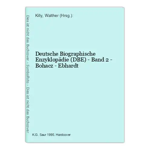 Deutsche Biographische Enzyklopädie (DBE) - Band 2 - Bohacz - Ebhardt