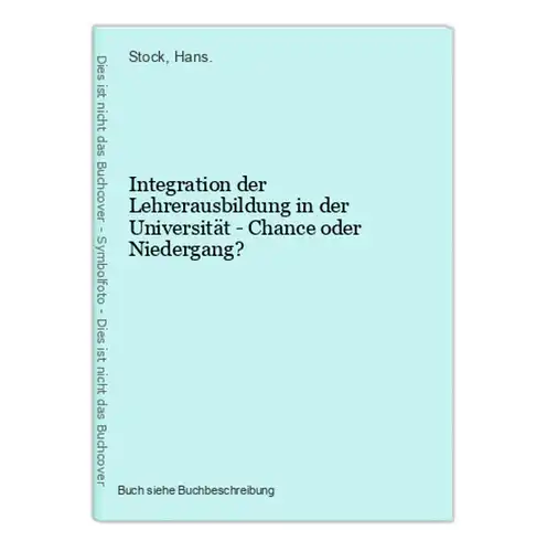 Integration der Lehrerausbildung in der Universität - Chance oder Niedergang?