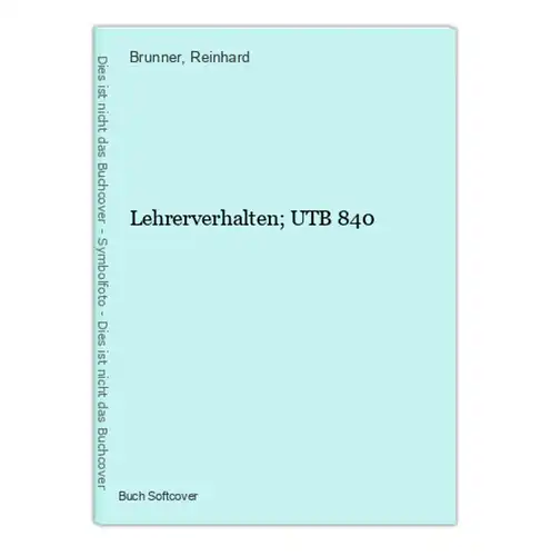 Lehrerverhalten; UTB 840